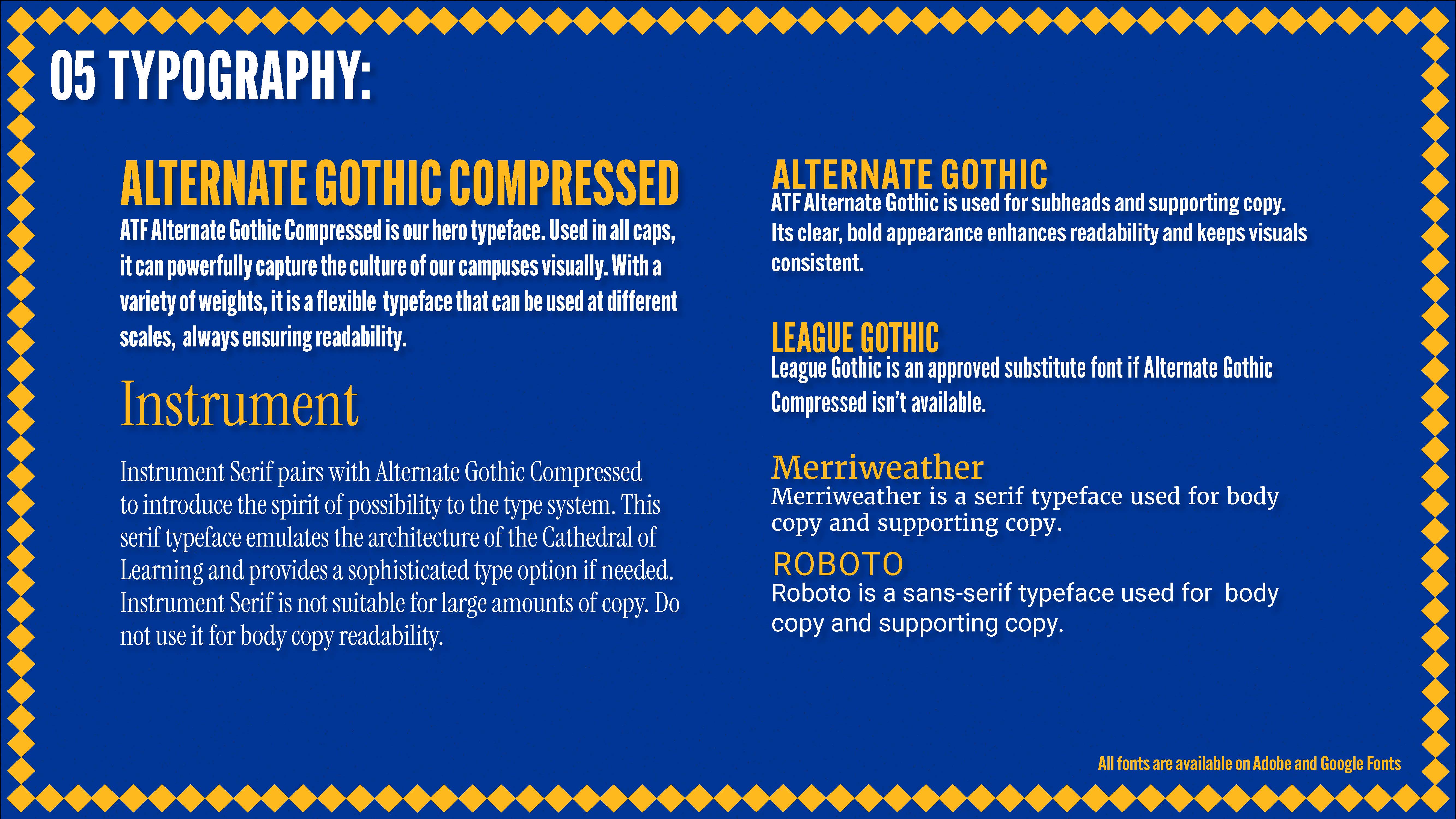Mock Pitt Art Direction Presentation Page 5